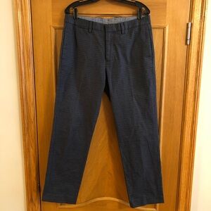 Bonobos Profilo Italia Slim Fit Gray Navy Checkered Dress Casual Pants Size 33